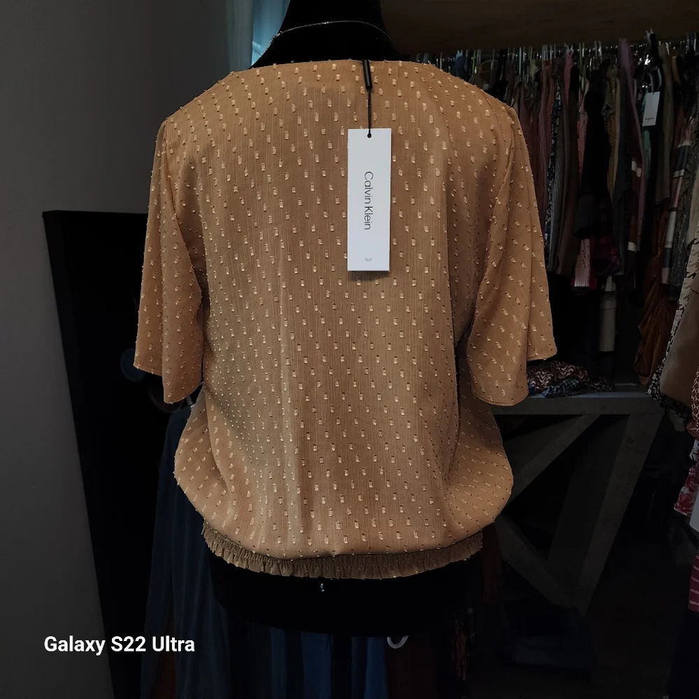 NWT Small Calvin Klein Blouse - Picture 3 of 11